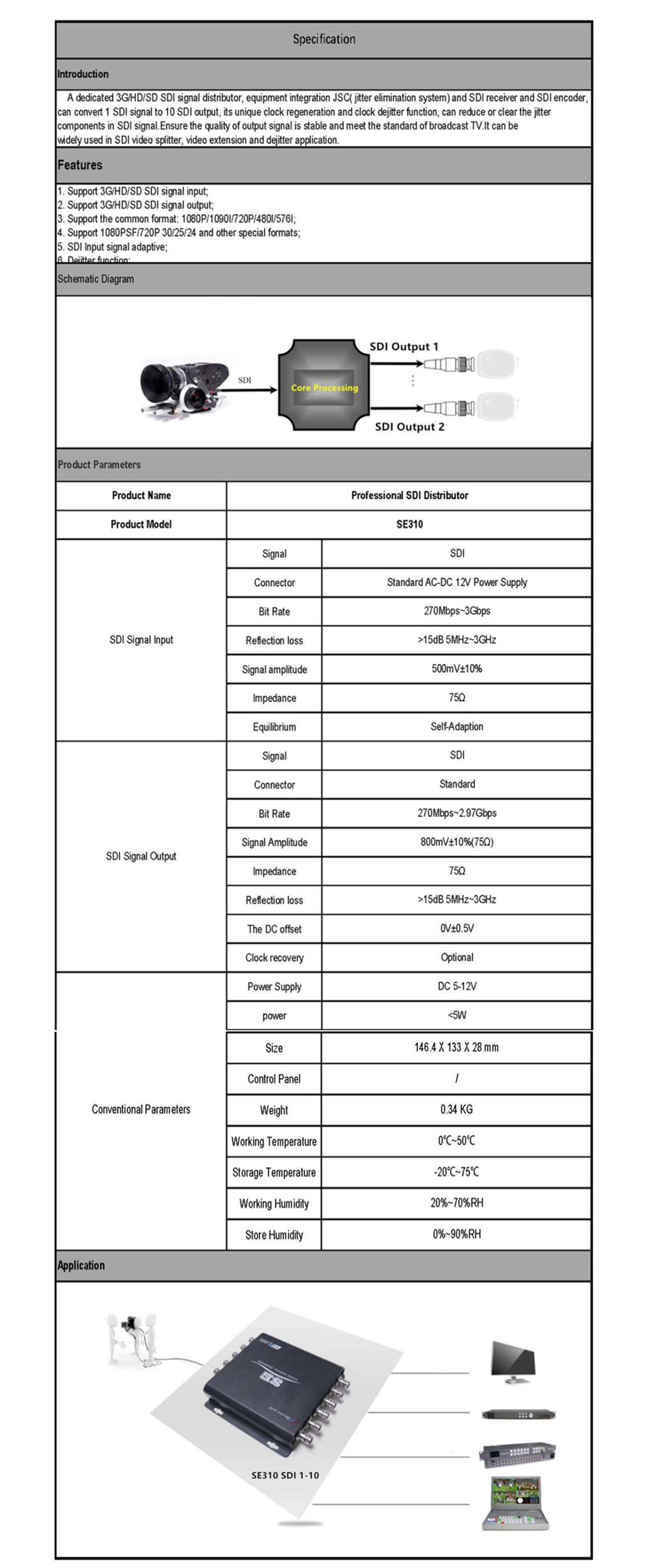 3GSDI 110 DistributorAV Buy 3GSDI 110 DistributorAV, SDI
