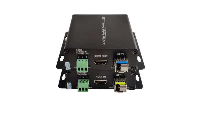 4K HDMI Video and RS232 Data to Fiber Optical Converter