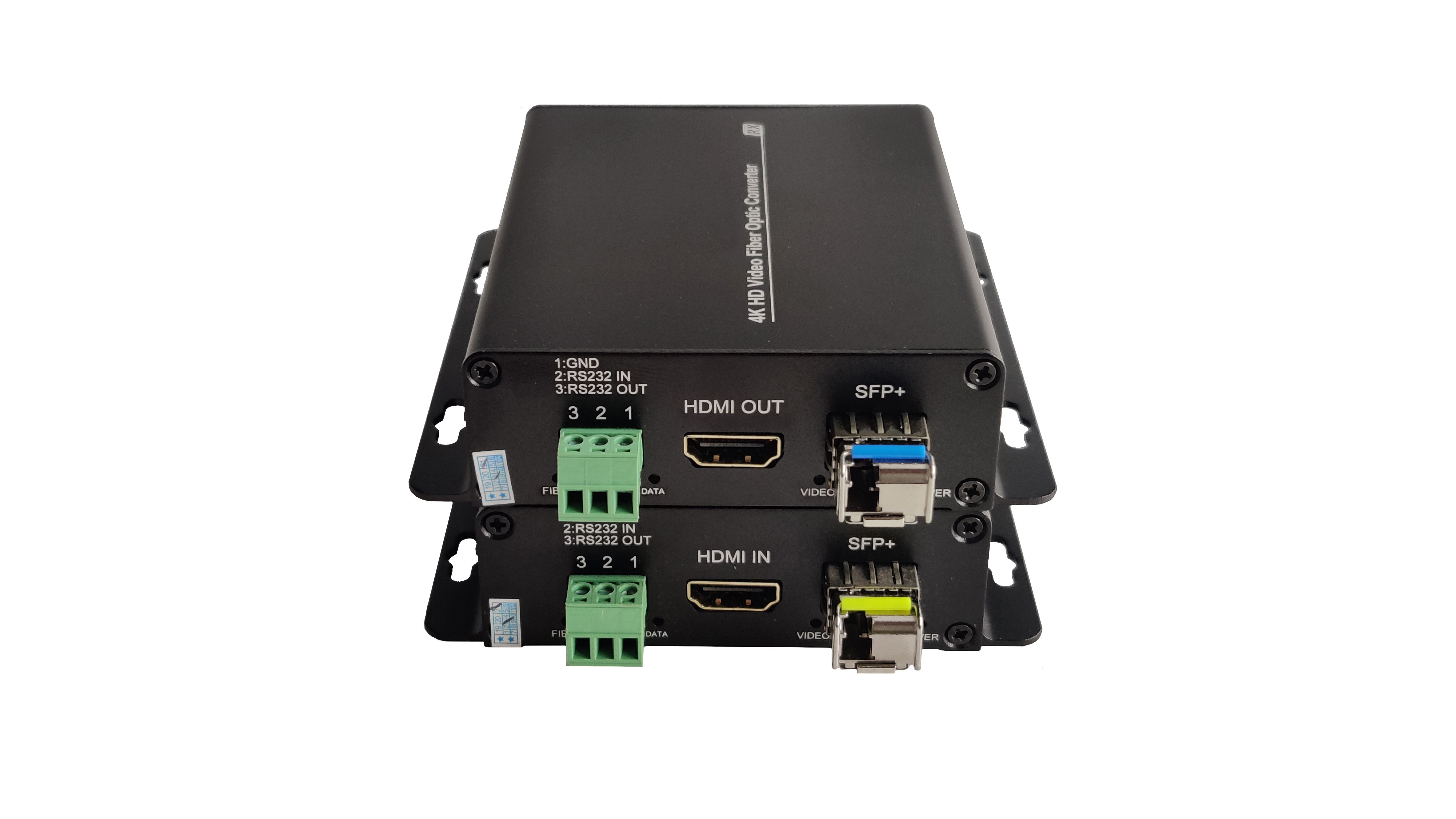 4K HDMI Video and RS232 Data to Fiber Optical Converter