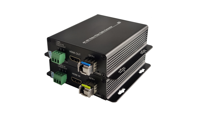 4K HDMI Video and RS232 Data to Fiber Optical Converter